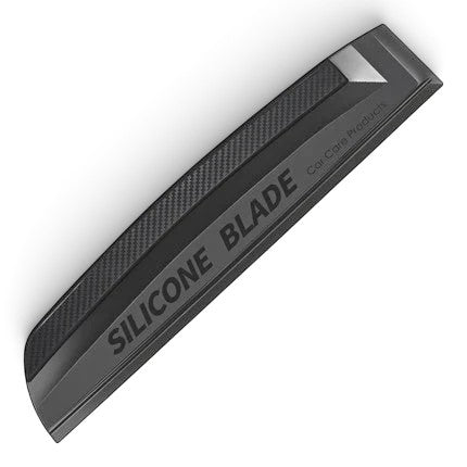 zero2cart soft silicone car squeegee with a flexible black blade for drying windows and smoothing car wrap film