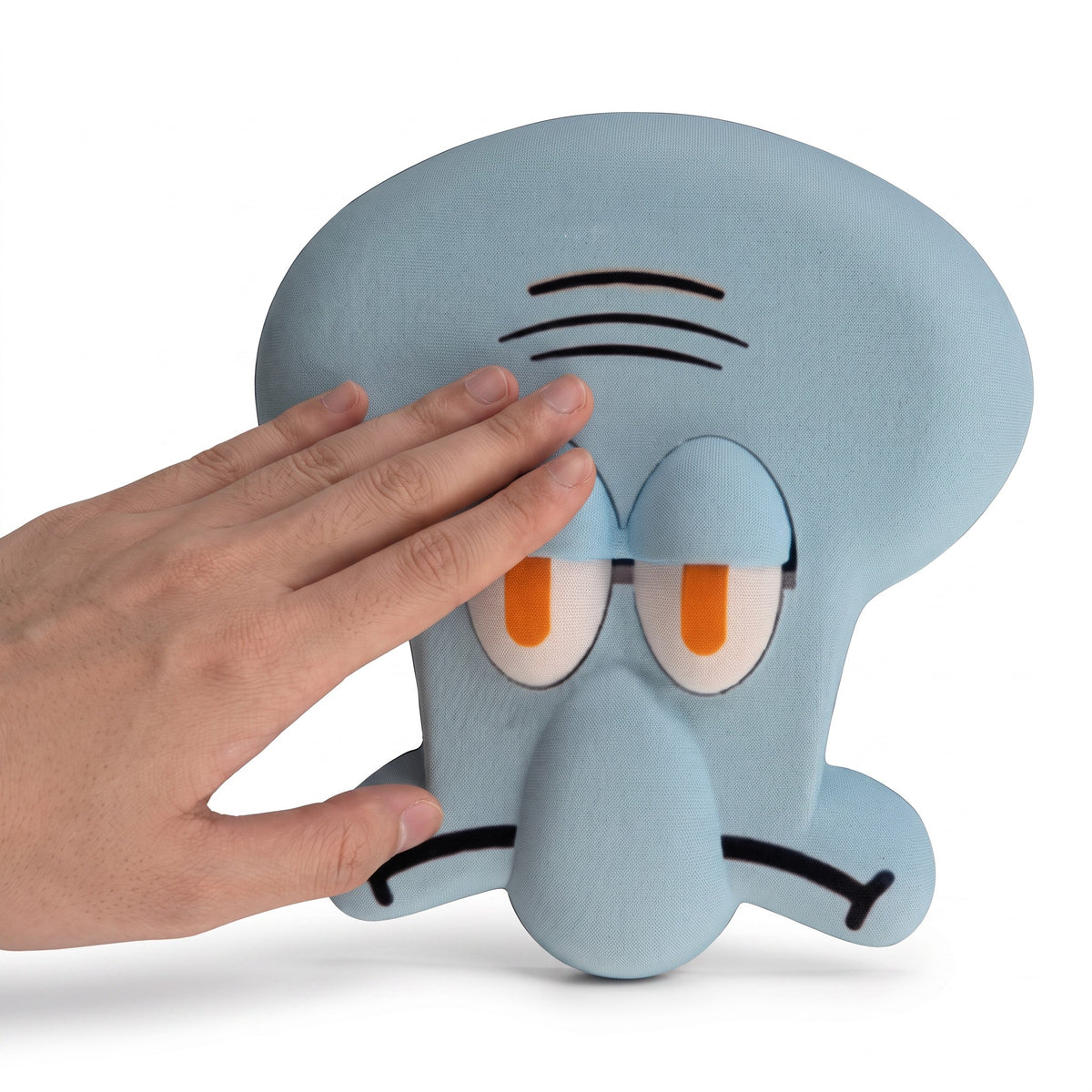 zero2cart light blue Squidward cartoon 3D PVC wall switch cover for standard 86-type switches