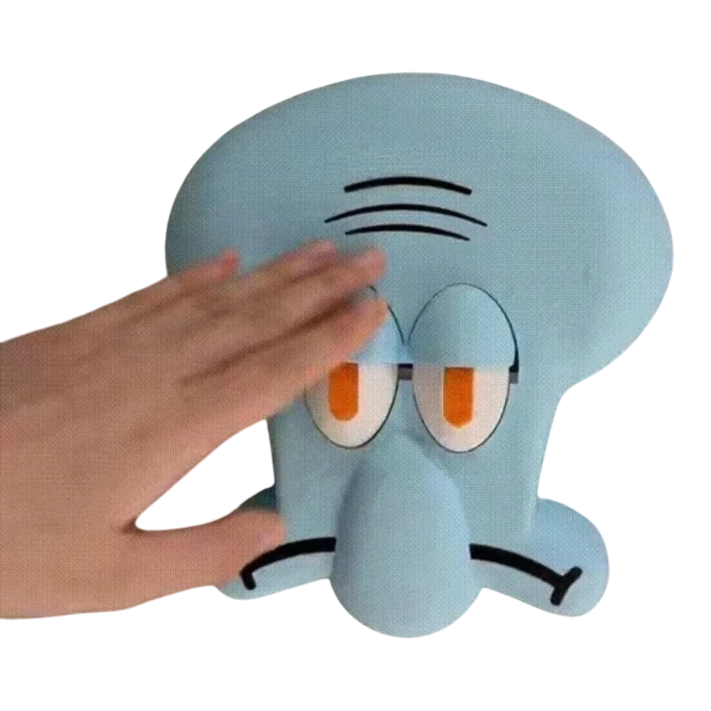 zero2cart light blue Squidward PVC cartoon wall switch cover for 86-type switches