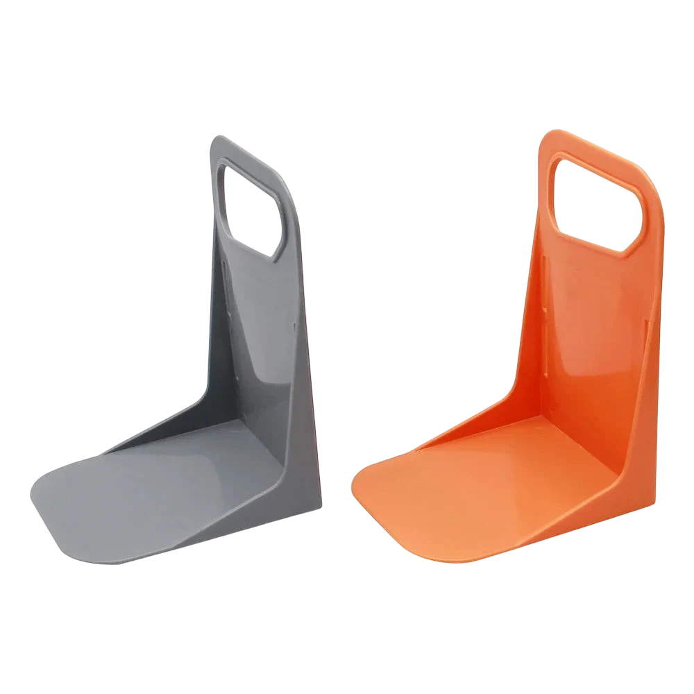 zero2cart grey and orange plastic car trunk organizer racks with anti-slip design for stabilizing groceries and items