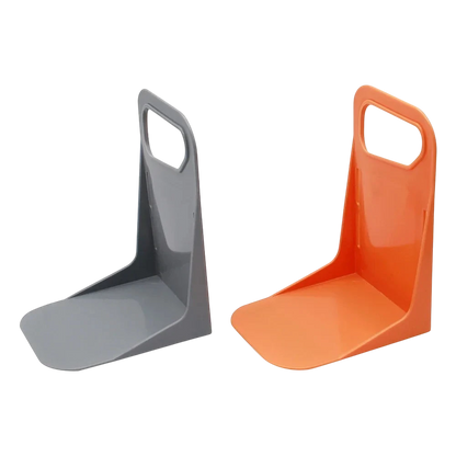 zero2cart grey and orange plastic car trunk organizer racks with anti-slip design for stabilizing groceries and items