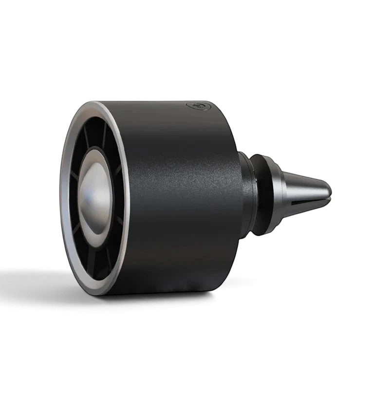 zero2cart black USB car air vent fan with a compact clip-on design and adjustable airflow settings
