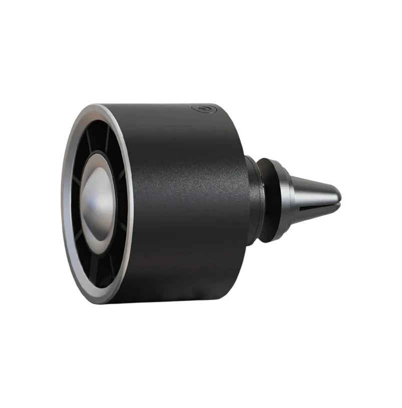 zero2cart black USB car air vent fan with a compact clip-on design and adjustable airflow settings