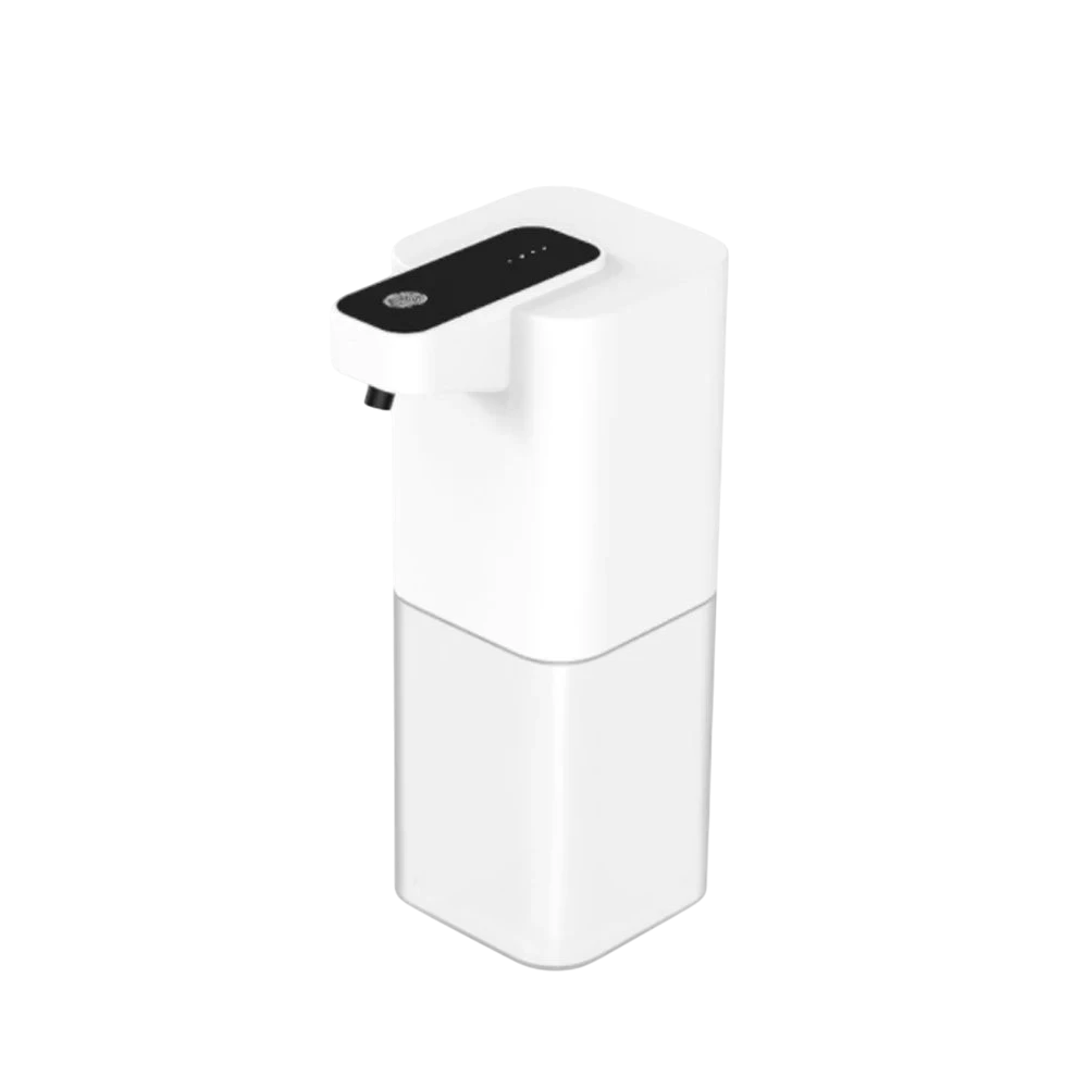 zero2cart white automatic touchless soap dispenser with USB rechargeable battery for bathroom or kitchen use