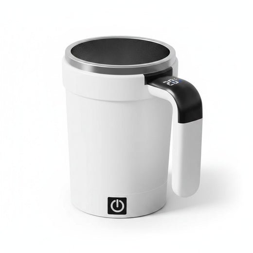 Smart Self-Stirring Coffee Cup with Temperature Display